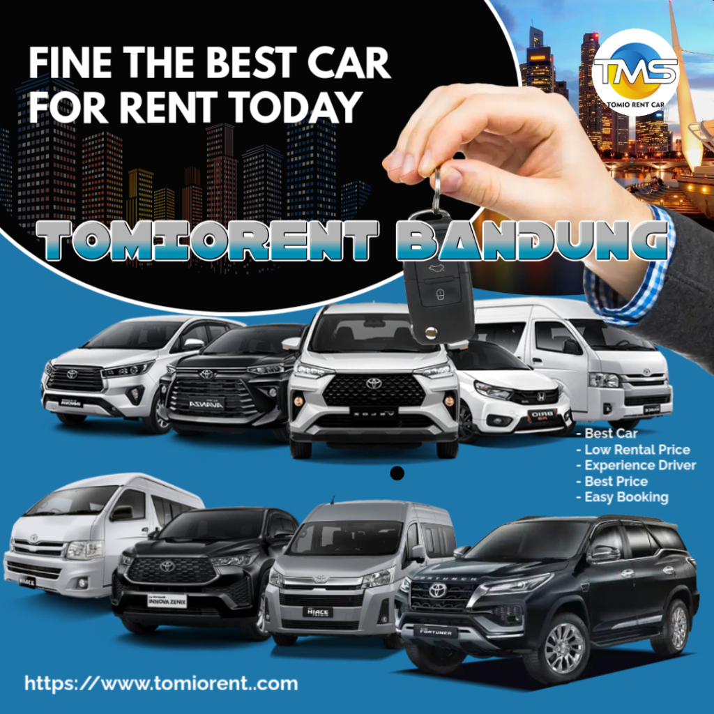 TomioRent hadir sebagai mitra rental mobil bandung yang terpercaya yang menawarkan layanan lengkap, armada berkualitas, dan harga kompetitif untuk semua kebutuhan perjalanan Anda.